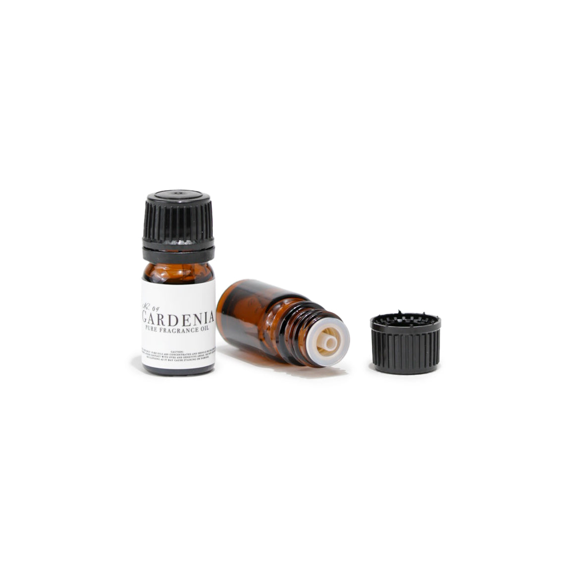 Shop RXLA Gardenia fragrance oil, 5ml amber bottle. 100% pure, used for creating elegant, floral perfumes, body oils, and candles.