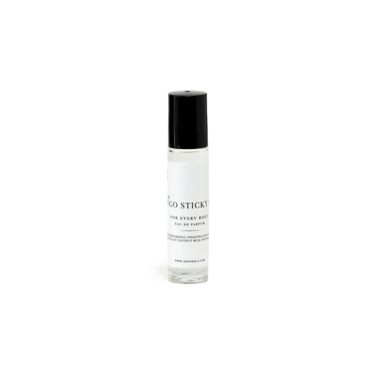 A deliciously sweet Mango Sticky Rice roll-on fragrance, inspired by tropical desserts.