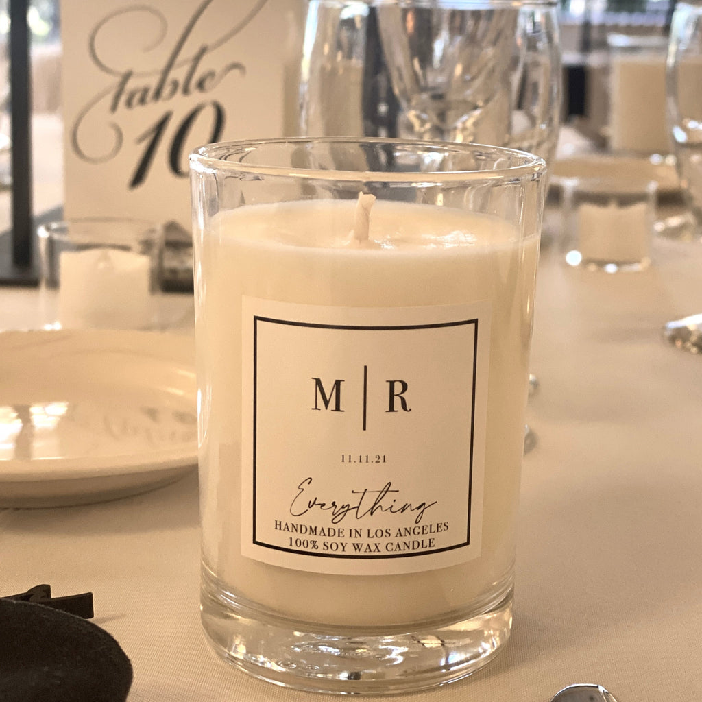 personalized wedding favors wedding candles 