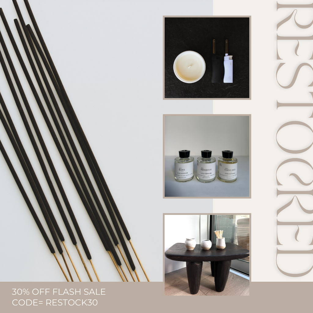 Discover Our Exciting Restock: Get 30% Off on Candles, Diffusers, Perfumes, Room Sprays, and More!