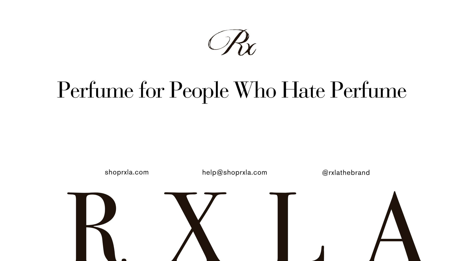 Perfume for People Who Hate Perfume: Discover RXLA's Minimalist Fragrances