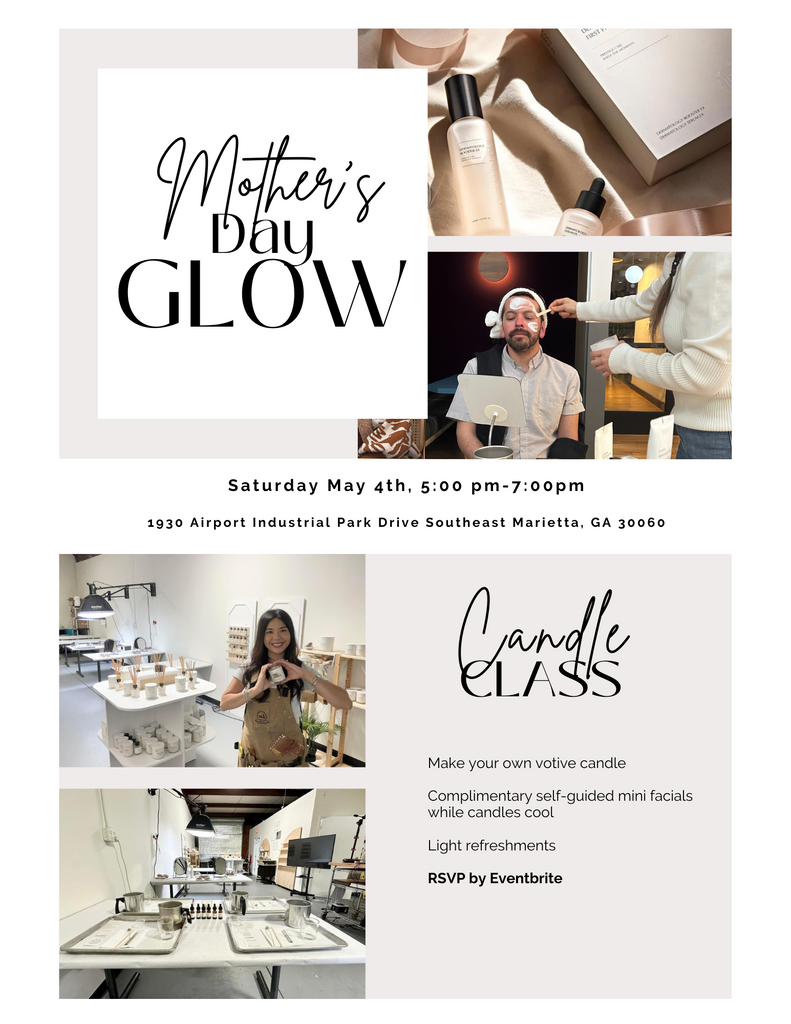 Soy Delights & Skin Brights: A Unique Candle Making Class + Korean Skincare Mini-Facials Experience