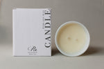 double wick glass candle natural tea fragrance