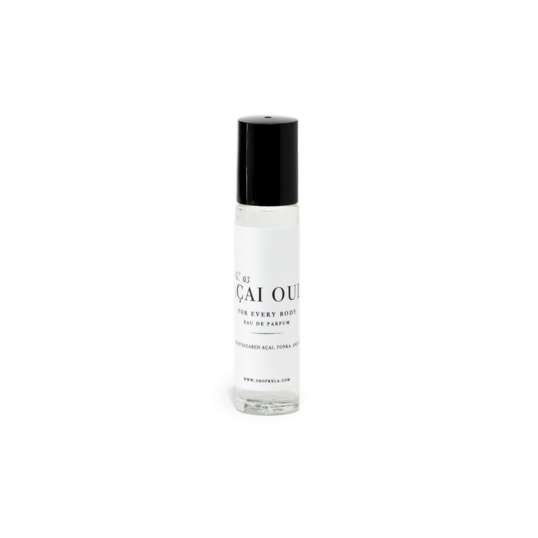 Exotic and sophisticated Acai Oud roller perfume, a perfect unisex fragrance for travel.
