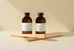 RXLA Refill Duo, two reed diffuser refill bottles with fiber reeds