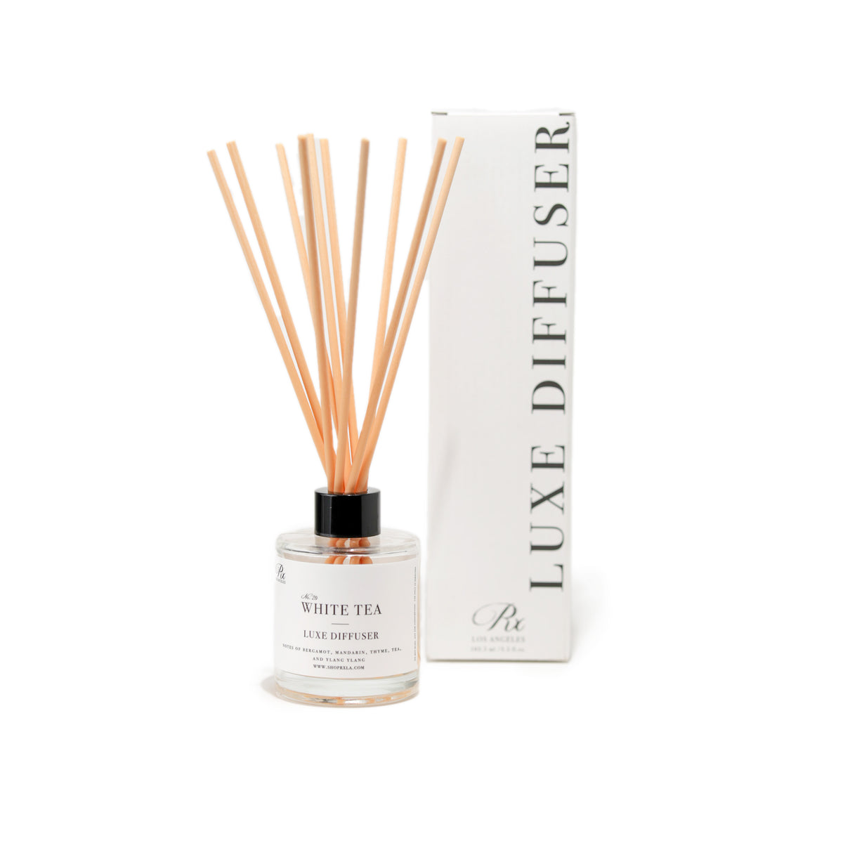 White Tea diffuser, featuring a delicate blend of soothing white tea notes with hints of floral and citrus. This elegant diffuser creates a calming and refreshing ambiance, perfect for enhancing relaxation in any space