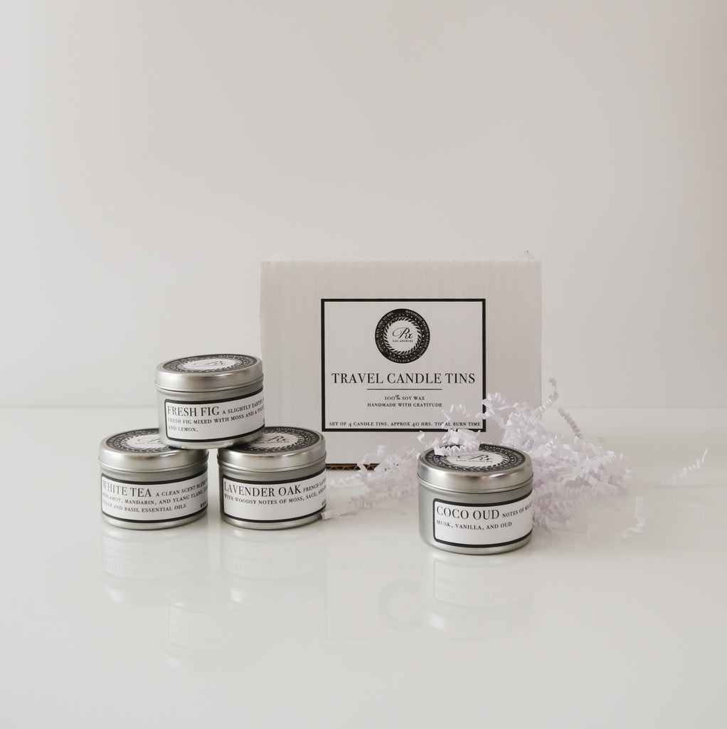 travel candles gift set. small candles. Votive candles. Scented candles gift set